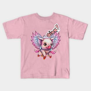 When Pigs Fly: Inspired Design Kids T-Shirt